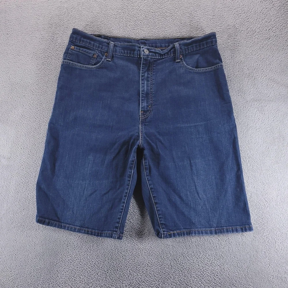 Levis 569‎ Jean Shorts Mens 40 Blue Denim Relaxed Bermuda 11